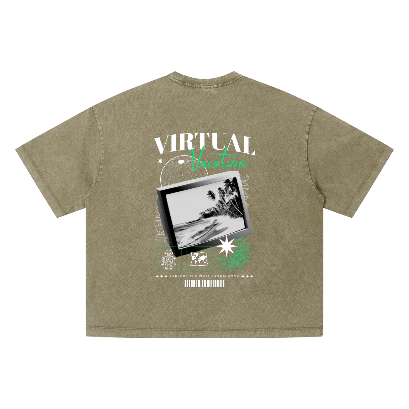 Unisex Vintage Wash Boxy T-Shirt