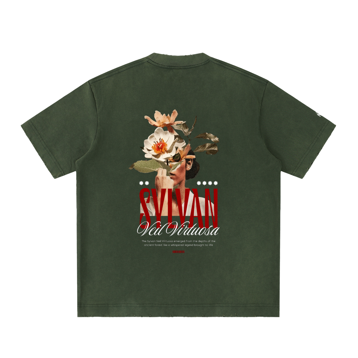 Heavyweight Vintage Washed Frayed T-Shirt