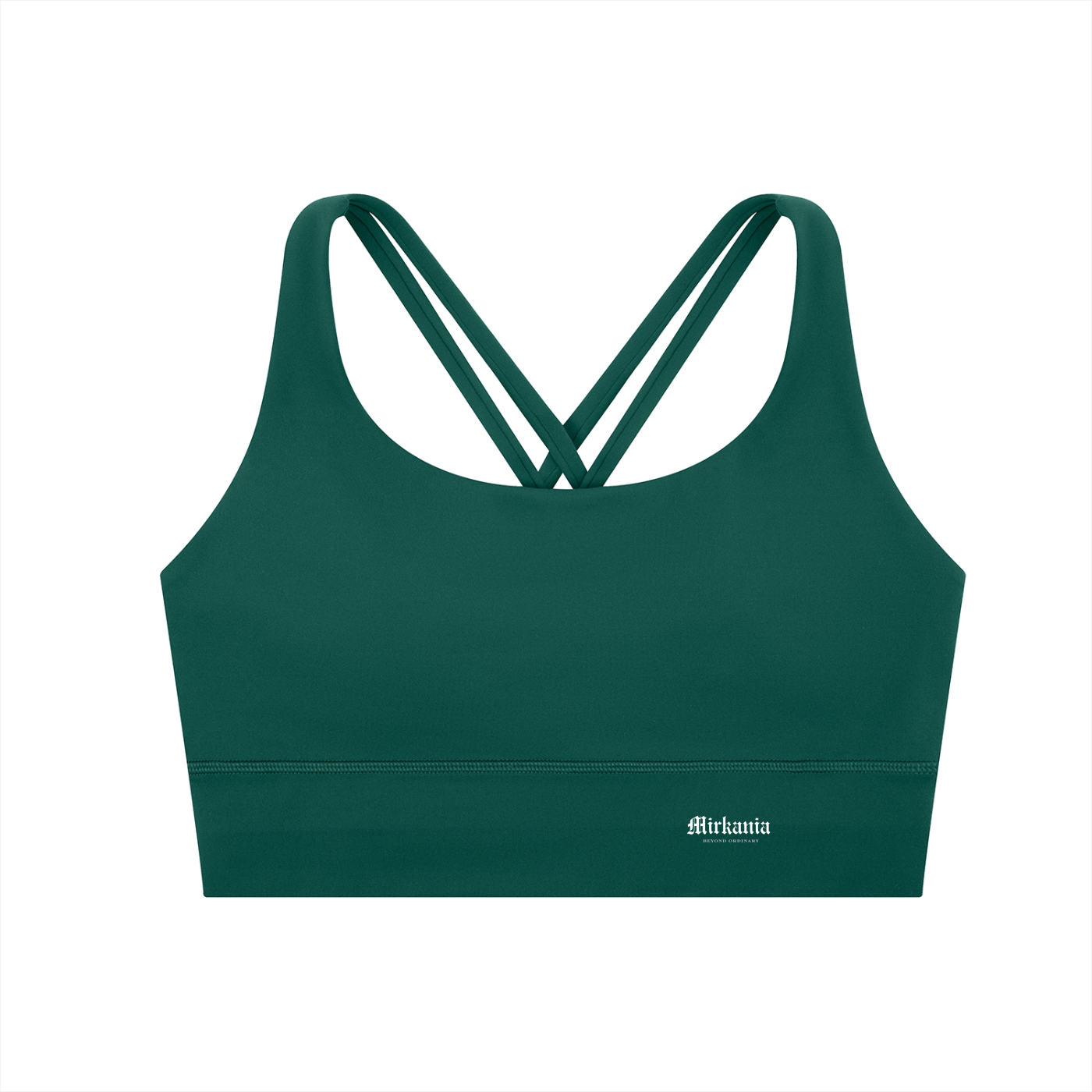 ODMPOD strappy criss-cross sports bra in black with supportive design and adjustable straps, suitable for workout and active wear.