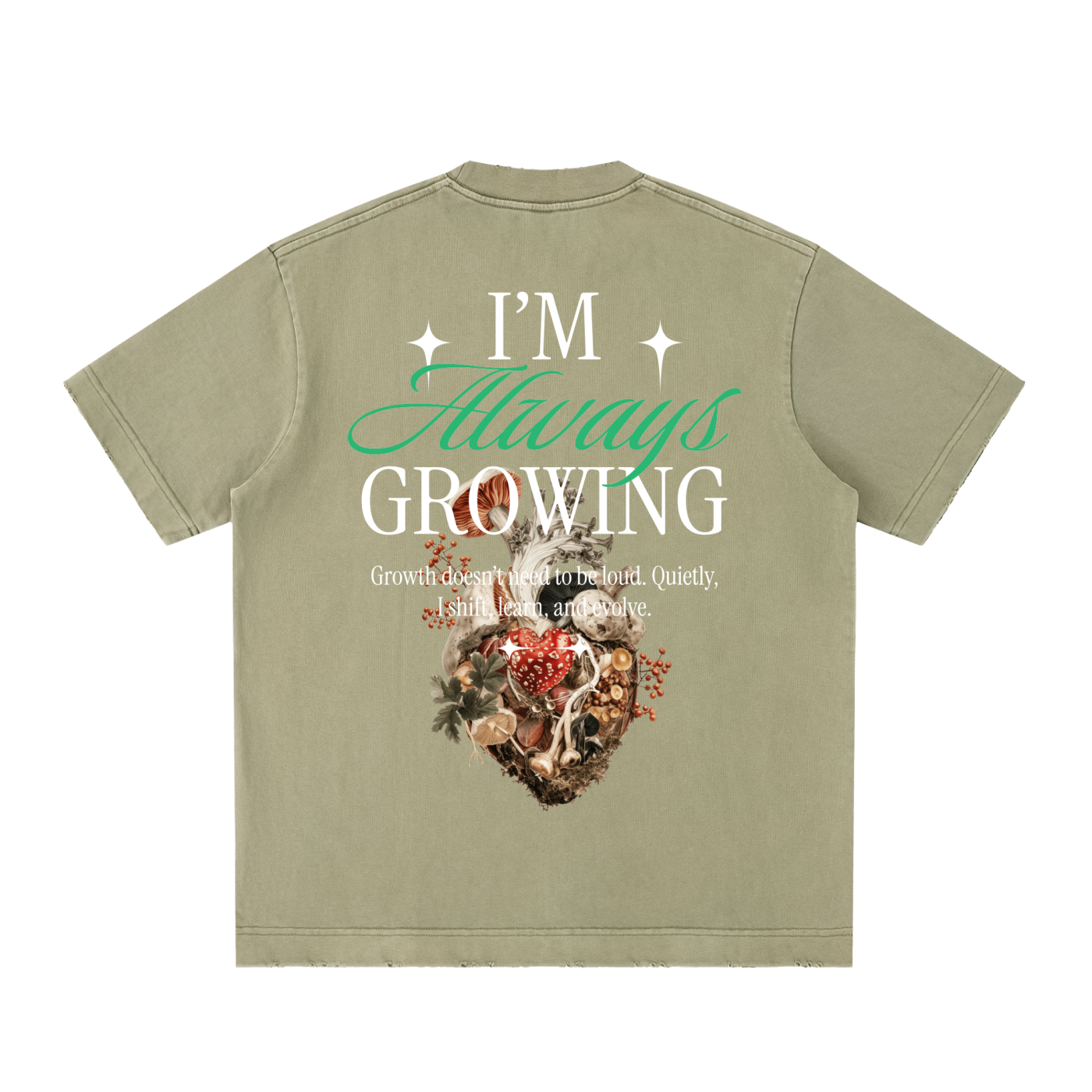 Heavyweight Vintage Washed Frayed T-Shirt