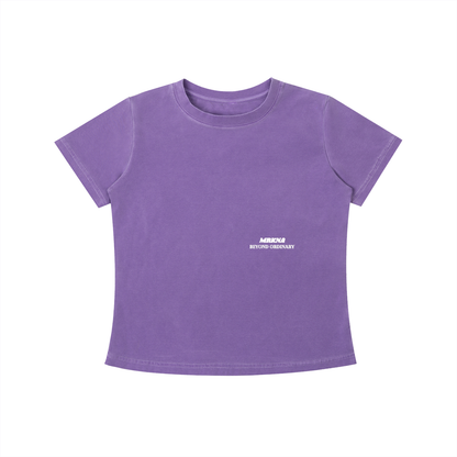 Vintage wash slim fit T-shirt by ODMPOD, showing a casual, soft-textured T-shirt in a relaxed fit on a plain background.