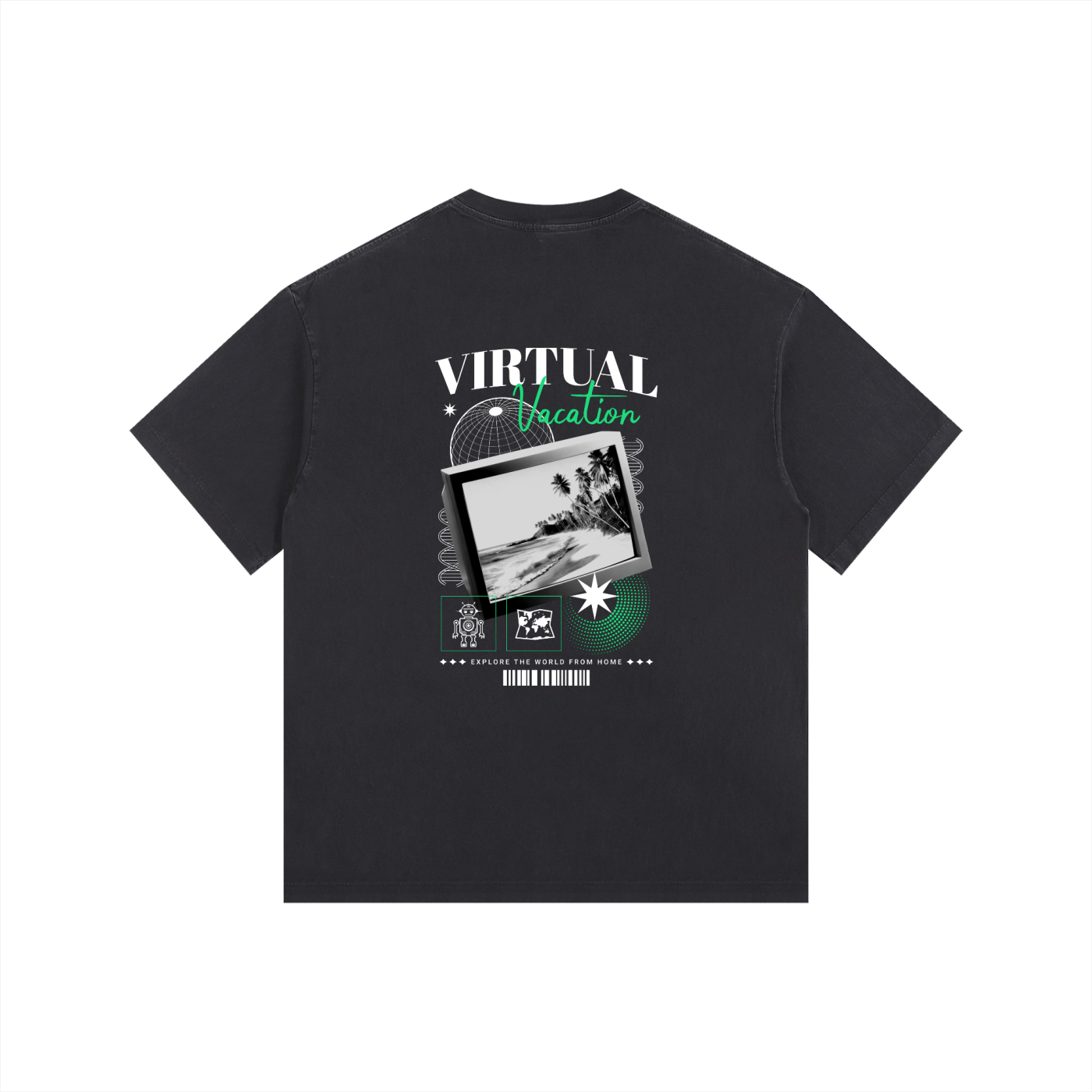 Vintage Washed Oversized Cotton T-Shirt