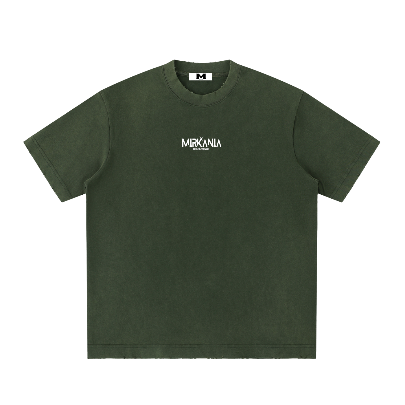Heavyweight Vintage Washed Frayed T-Shirt