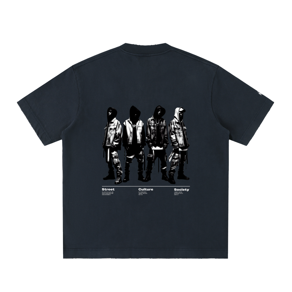 Heavyweight Vintage Washed Frayed T-Shirt