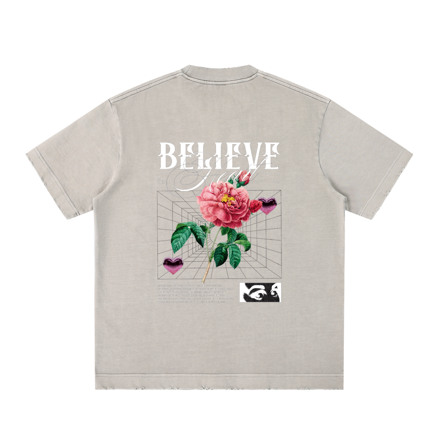Heavyweight Vintage Washed Frayed T-Shirt