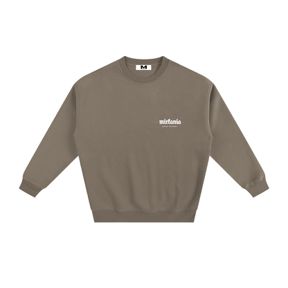 ODMPOD fleeced sweatshirt showing a cozy, soft fabric with a relaxed fit and ribbed cuffs, ideal for casual wear.