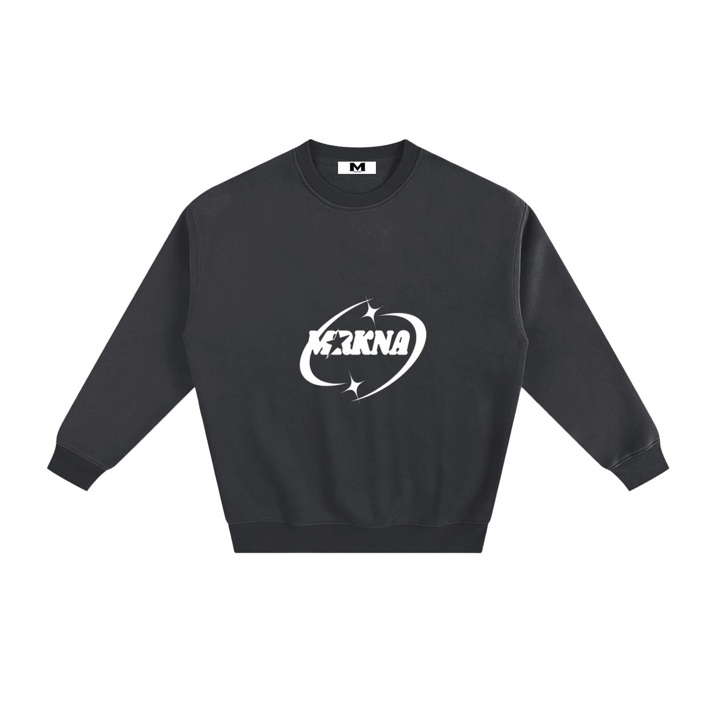Gray fleeced sweatshirt by ODMPOD featuring a cozy, soft fabric with a relaxed fit and ribbed cuffs and hem.