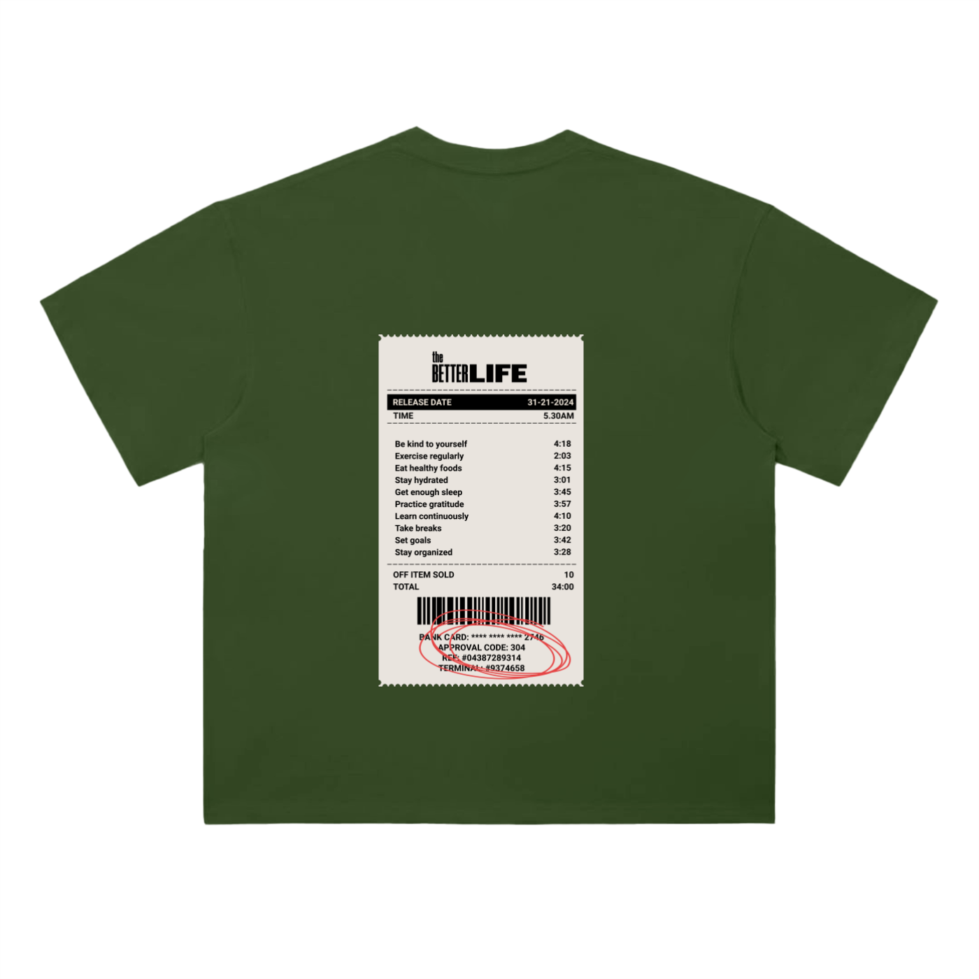 Heavyweight Drop Shoulder Cotton T-Shirt