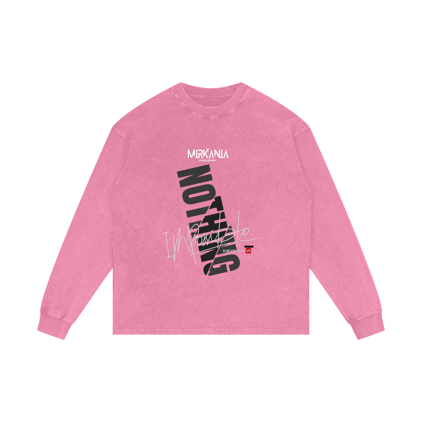 Acid Wash Oversize Long Sleeve T-Shirt