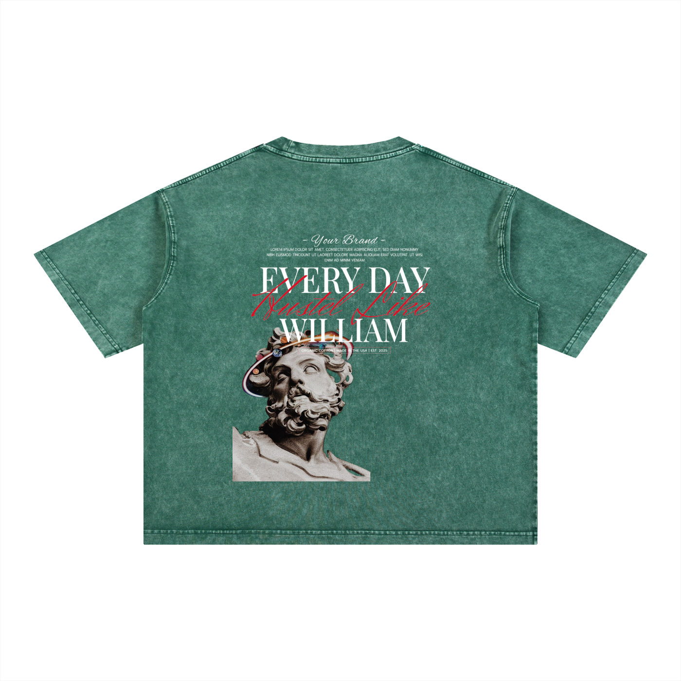 Mineral Wash Boxy Cotton T-Shirt