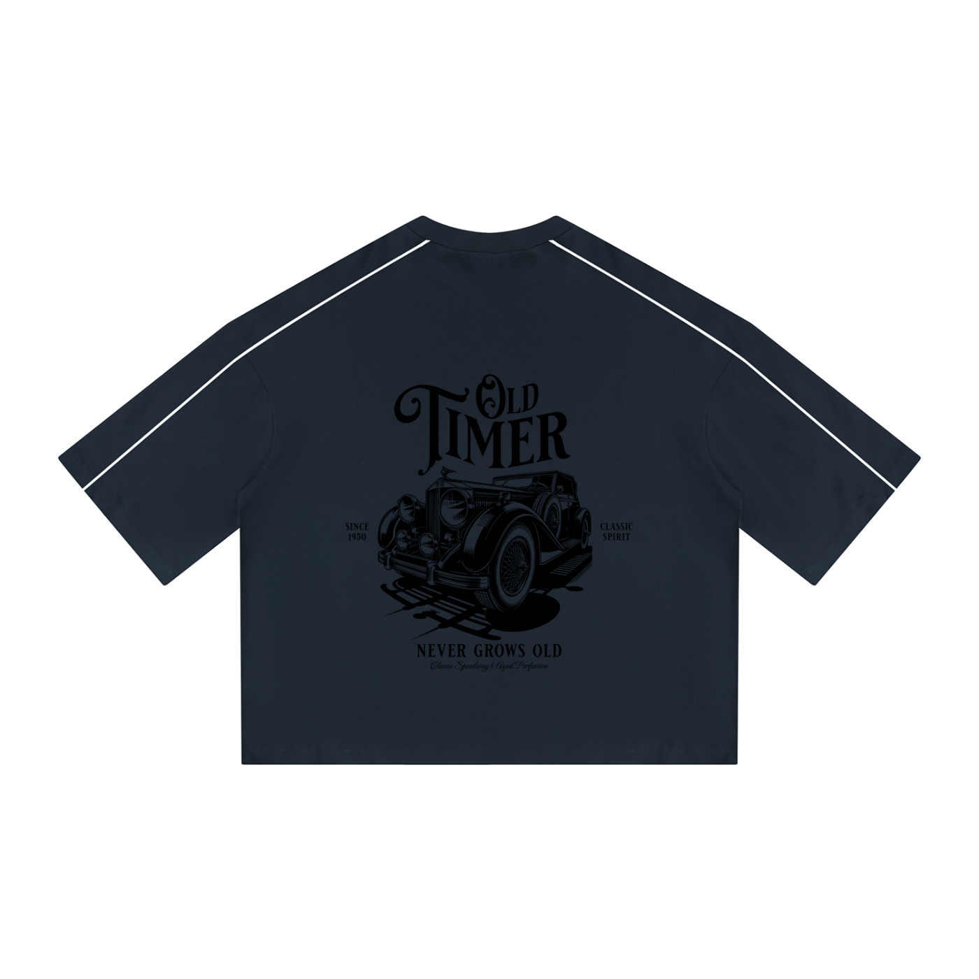 Unisex Heavyweight Boxy Piping T-Shirt