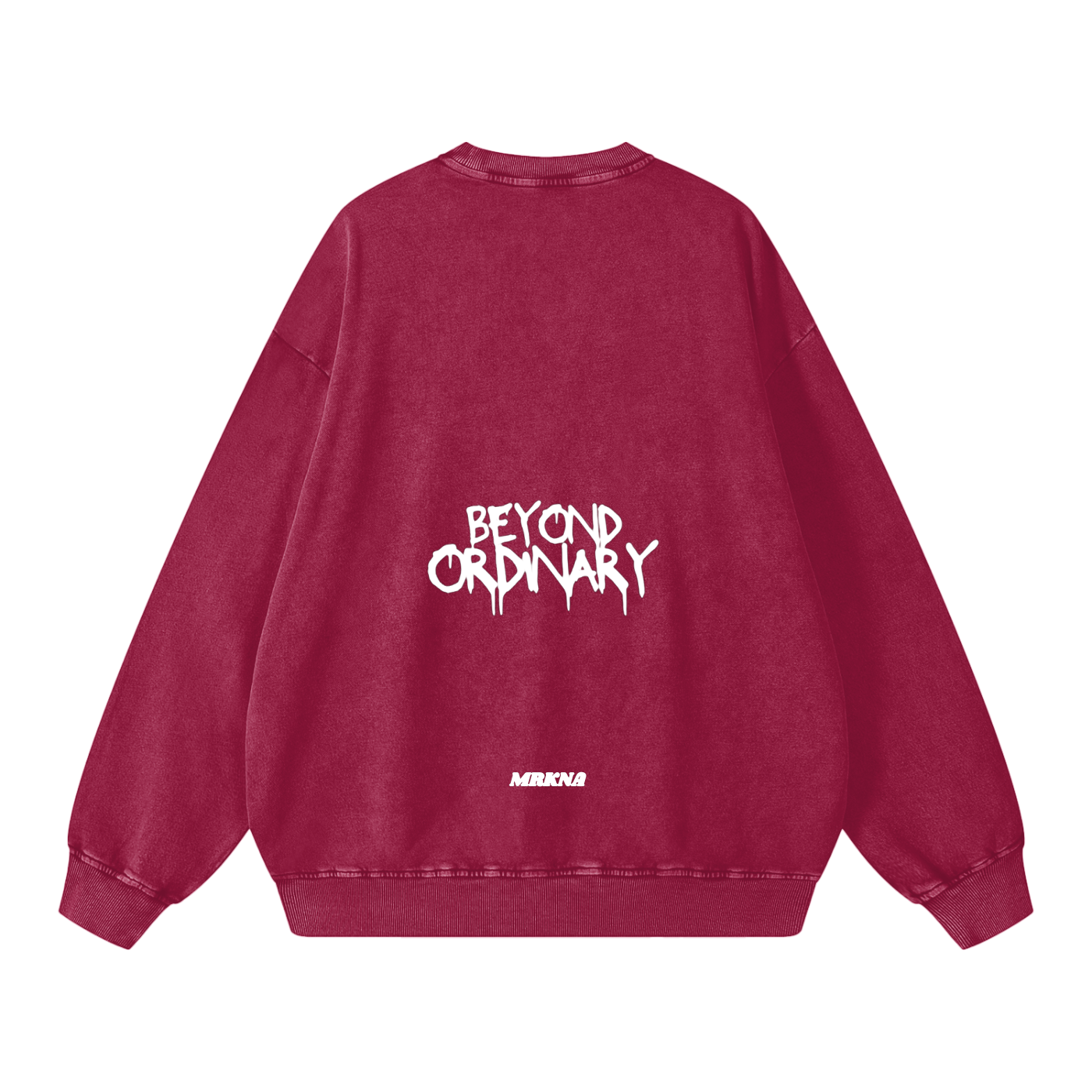 ODMPOD Snow Washed Oversized Sweatshirt shown in soft, faded fabric with relaxed fit and long sleeves.