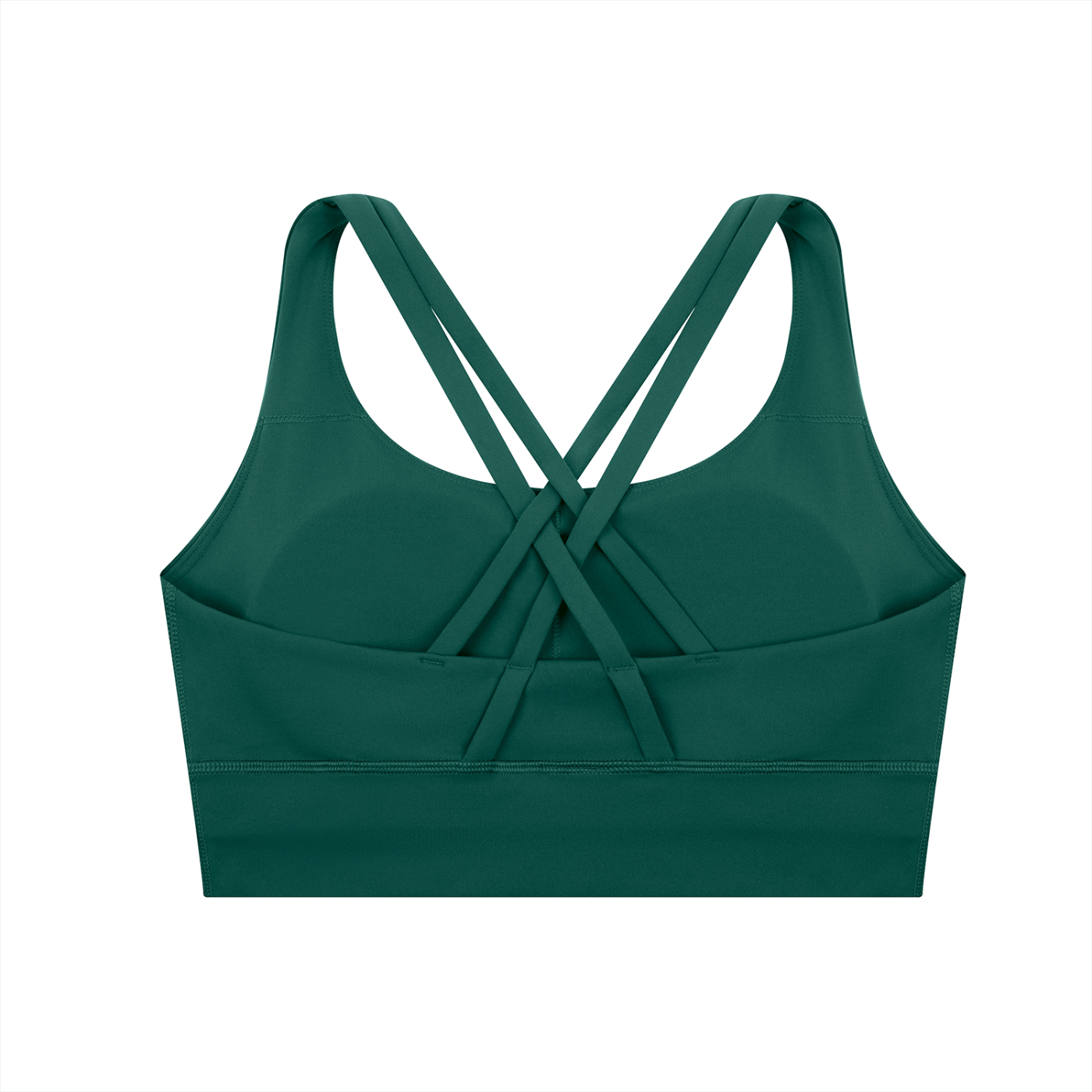 ODMPOD strappy criss-cross sports bra with supportive design and adjustable straps, shown on a mannequin.