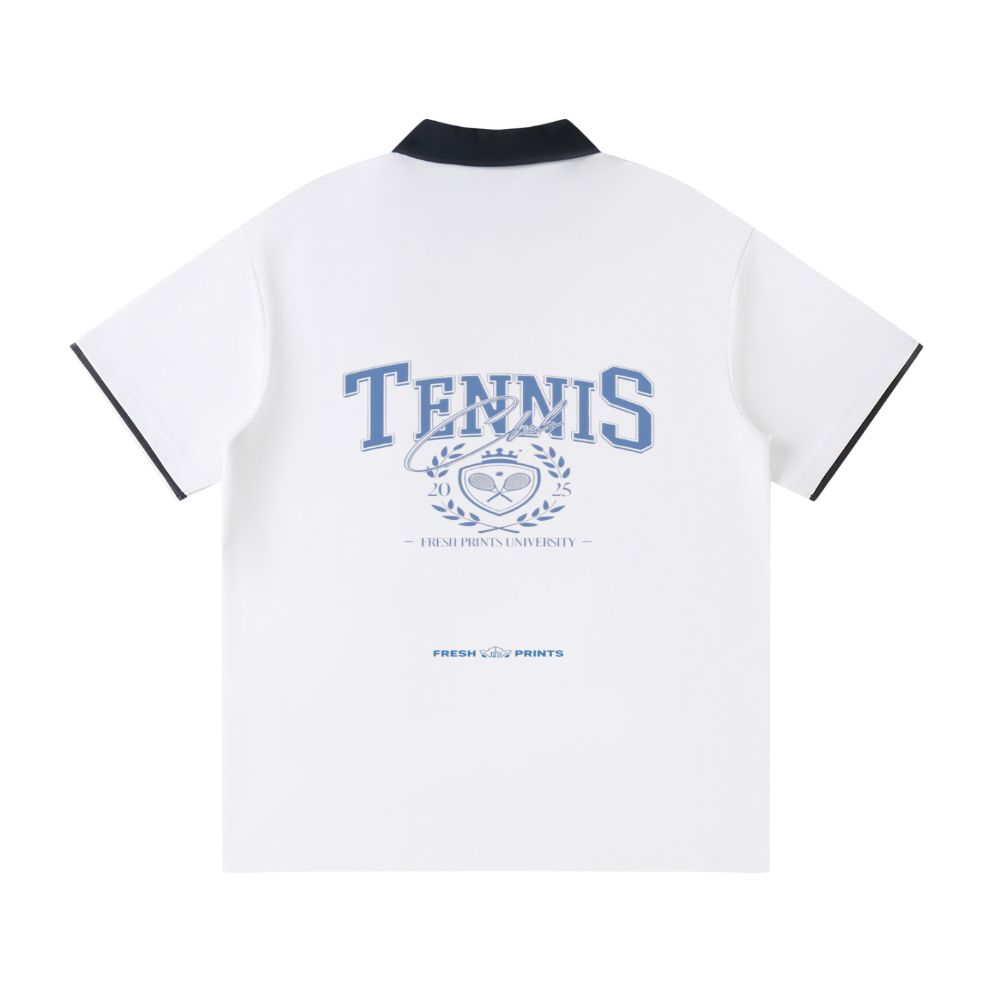 Contrast Collar Raglan Polo Shirt