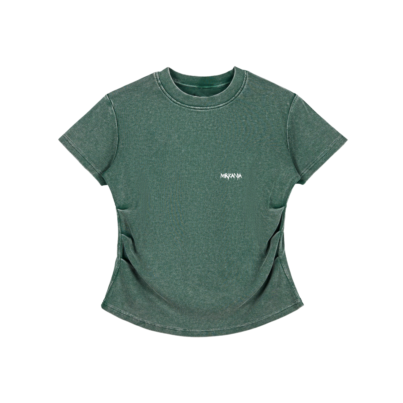 Vintage Washed Bodycon Cotton T-Shirt