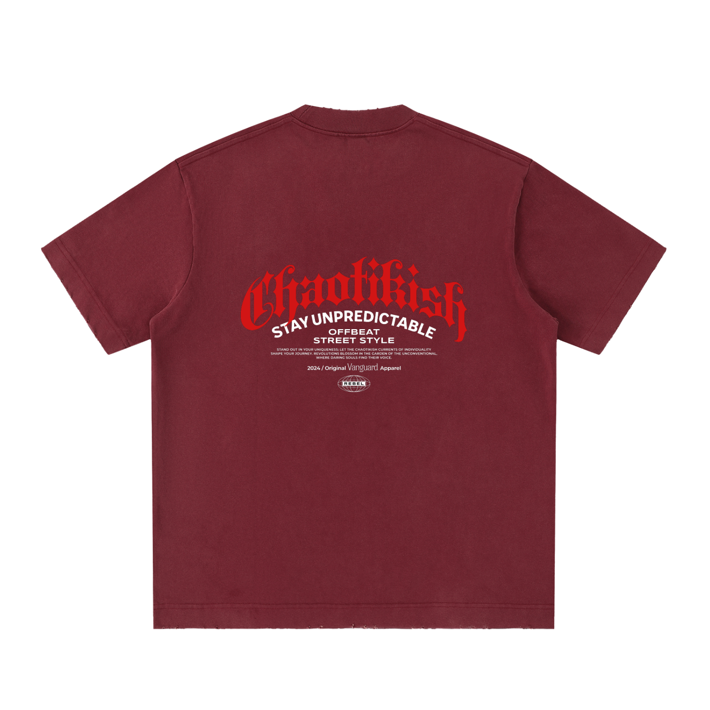 Heavyweight Vintage Washed Frayed T-Shirt