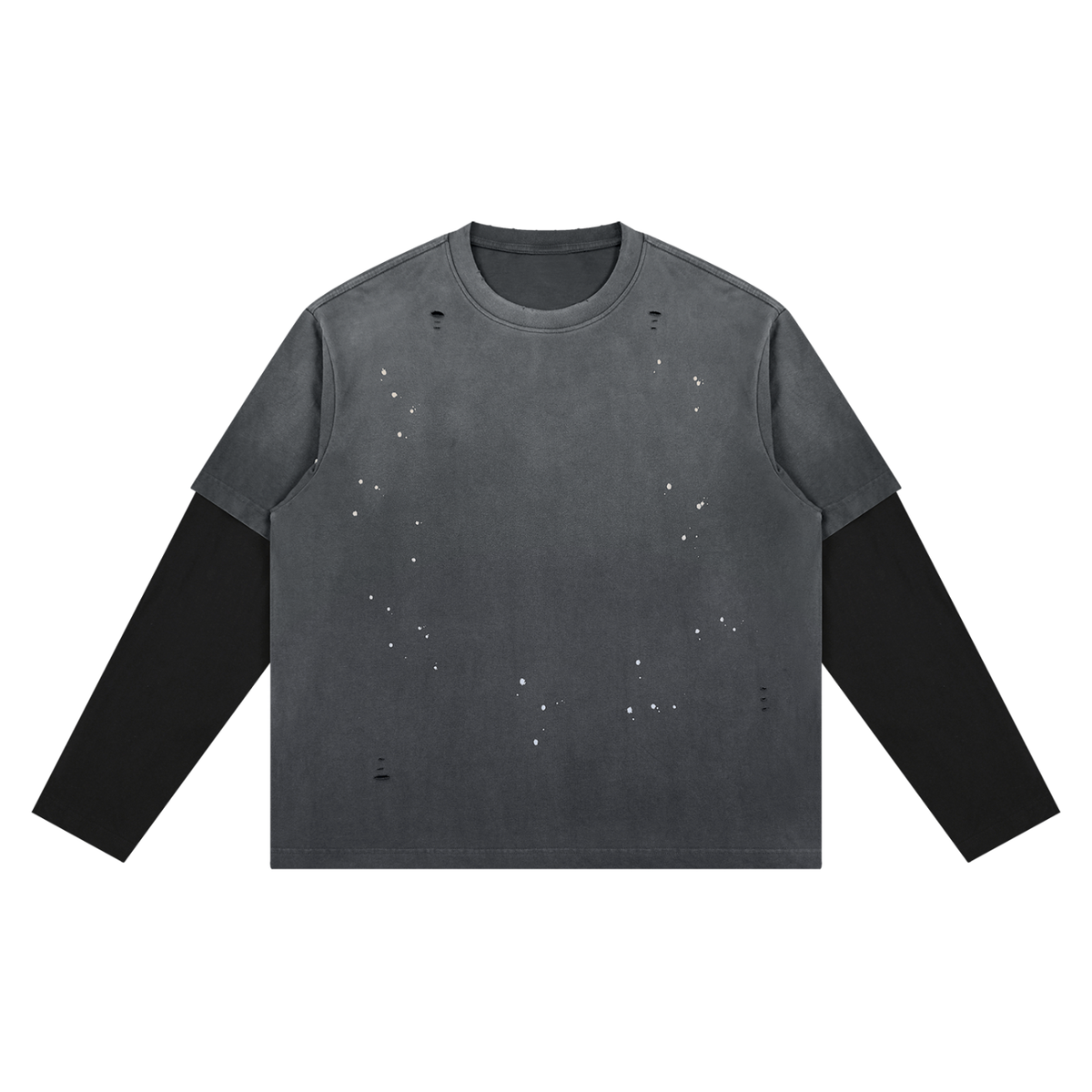 Unisex Vintage Wash Distressed Layer T-Shirt