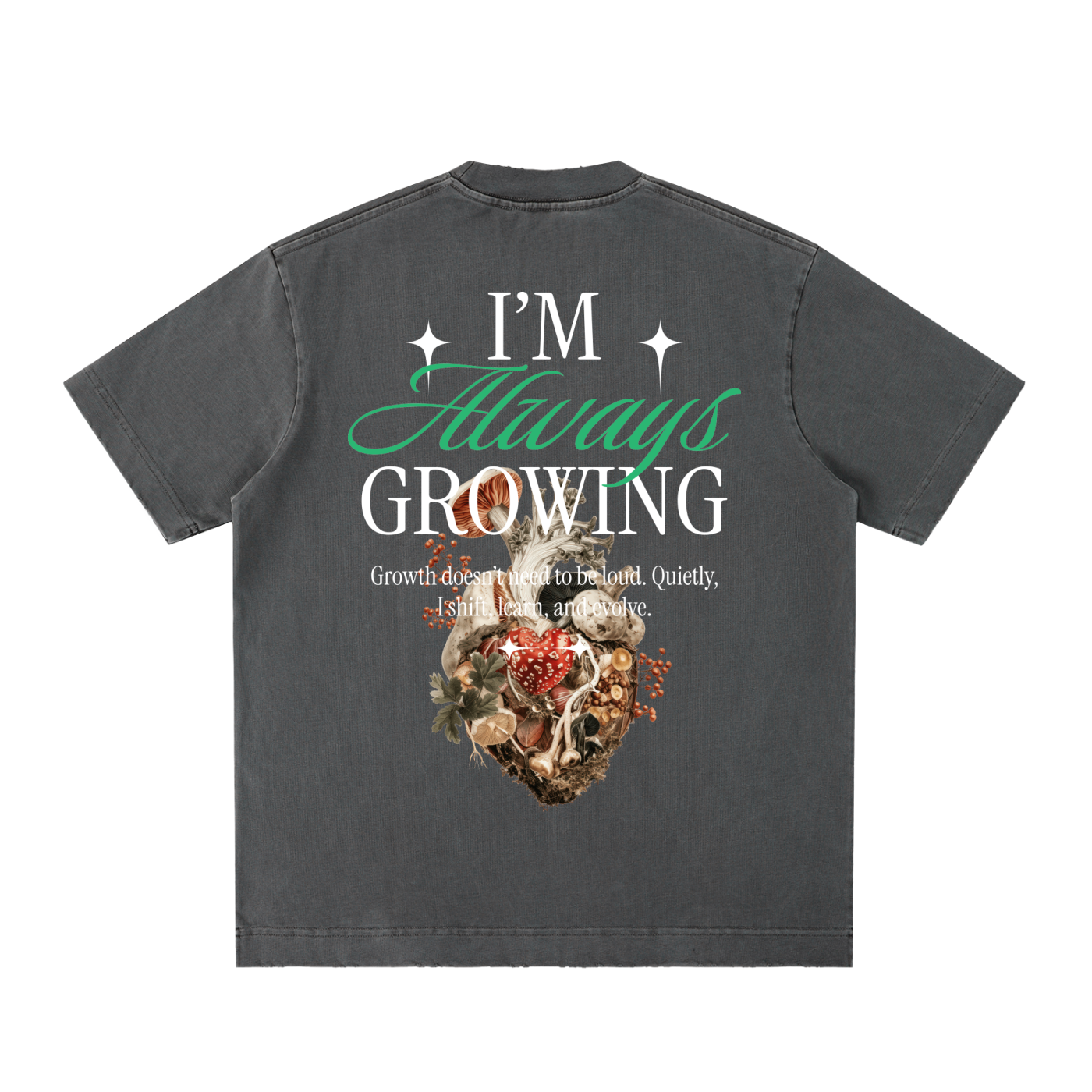 Heavyweight Vintage Washed Frayed T-Shirt