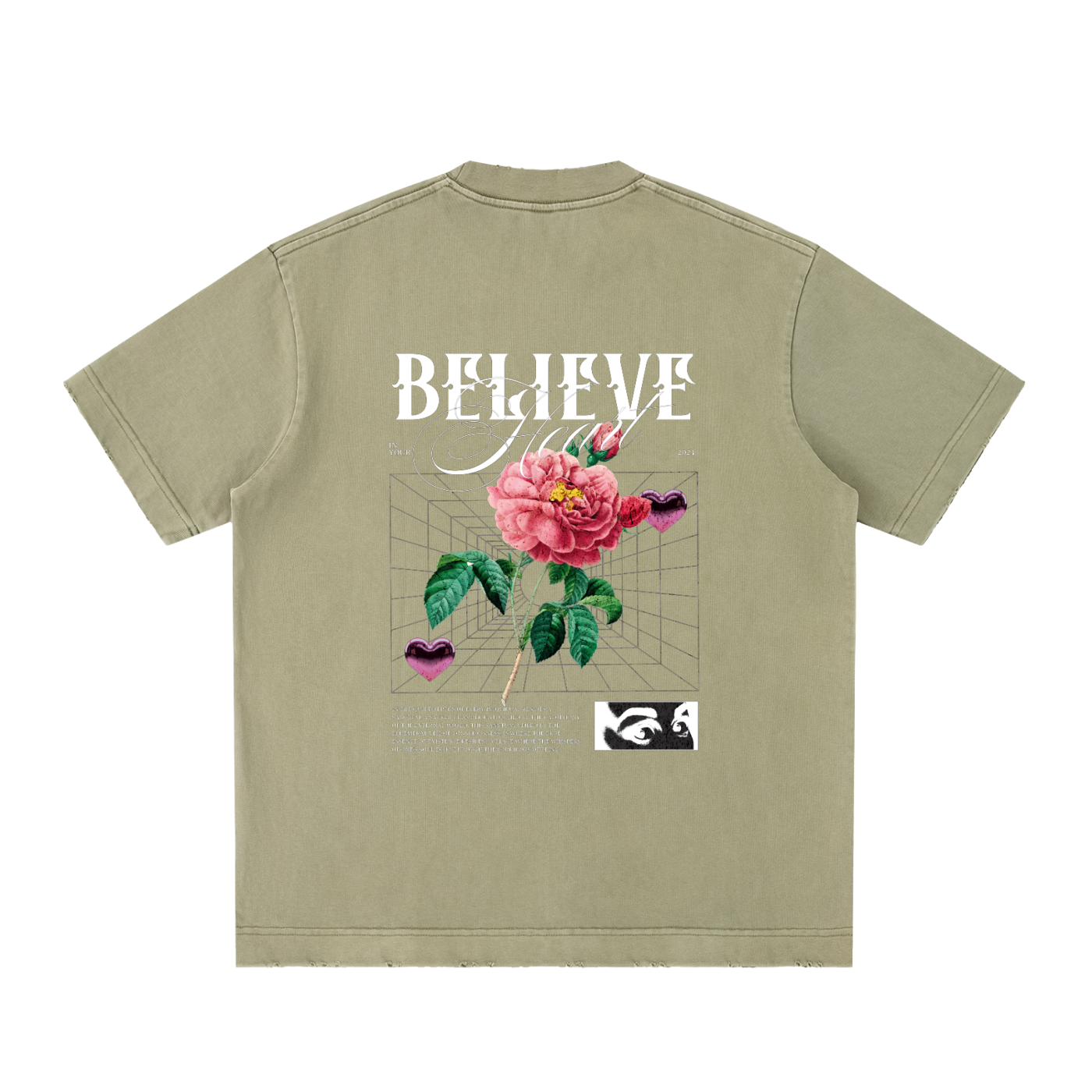 Heavyweight Vintage Washed Frayed T-Shirt