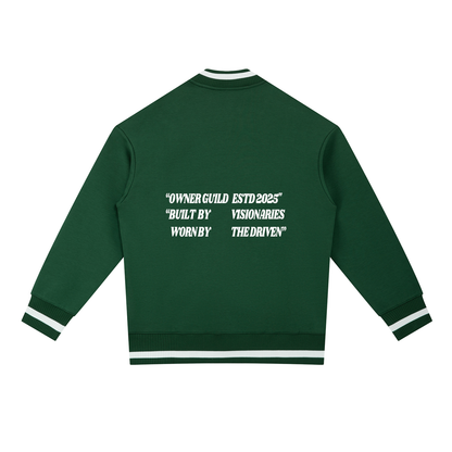 Contrast Piping Zip Bomber Jacket
