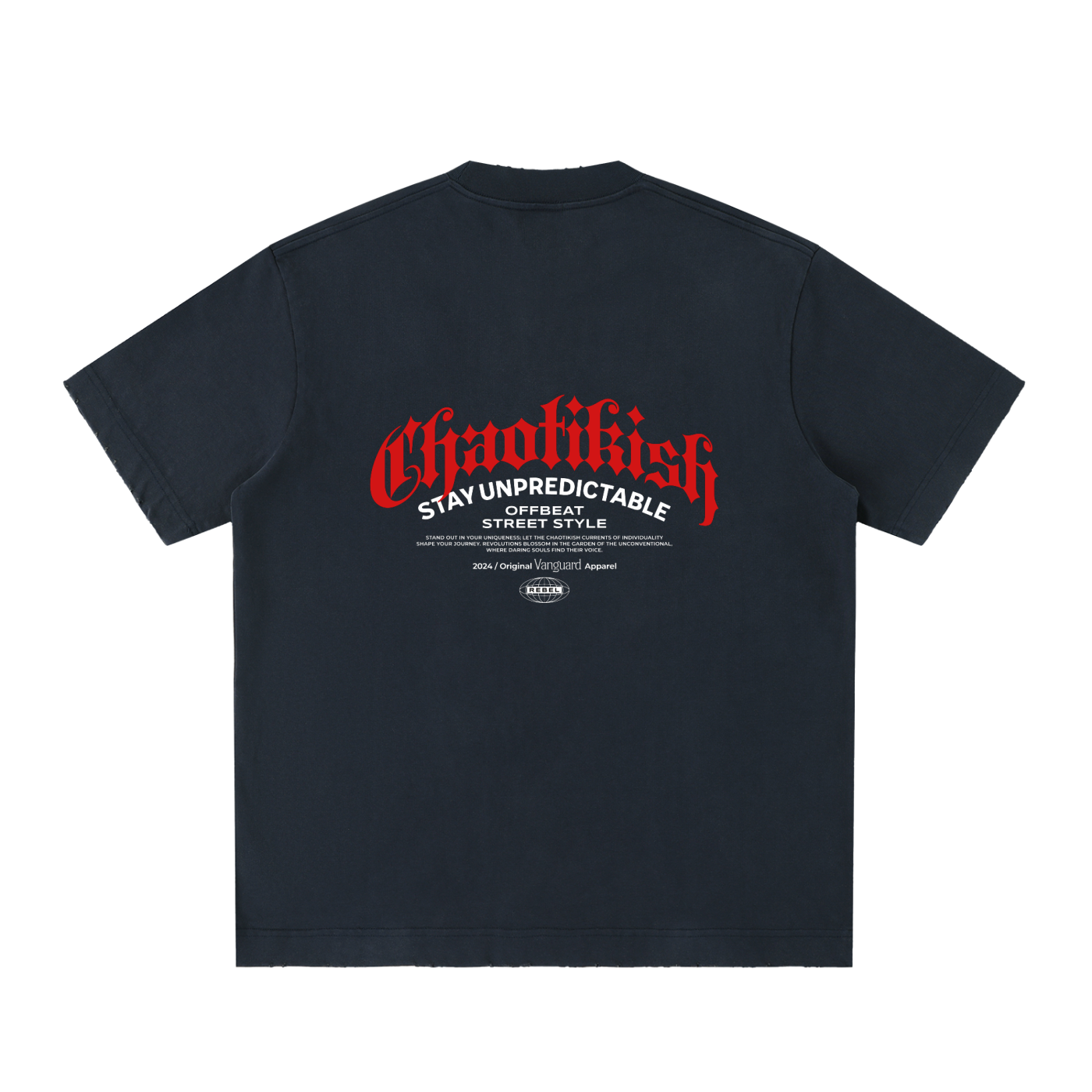 Heavyweight Vintage Washed Frayed T-Shirt
