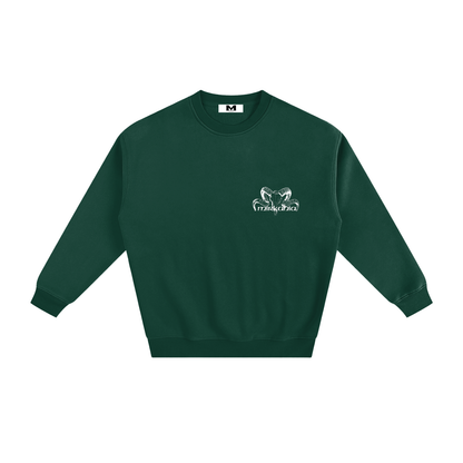 ODMPOD fleeced sweatshirt, cozy and soft, featuring a comfortable fit and warm fleece material, shown in a casual front view.