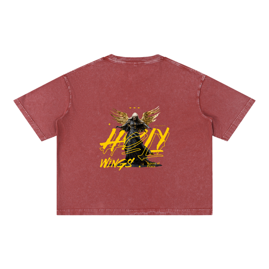 Mineral Wash Boxy Cotton T-Shirt