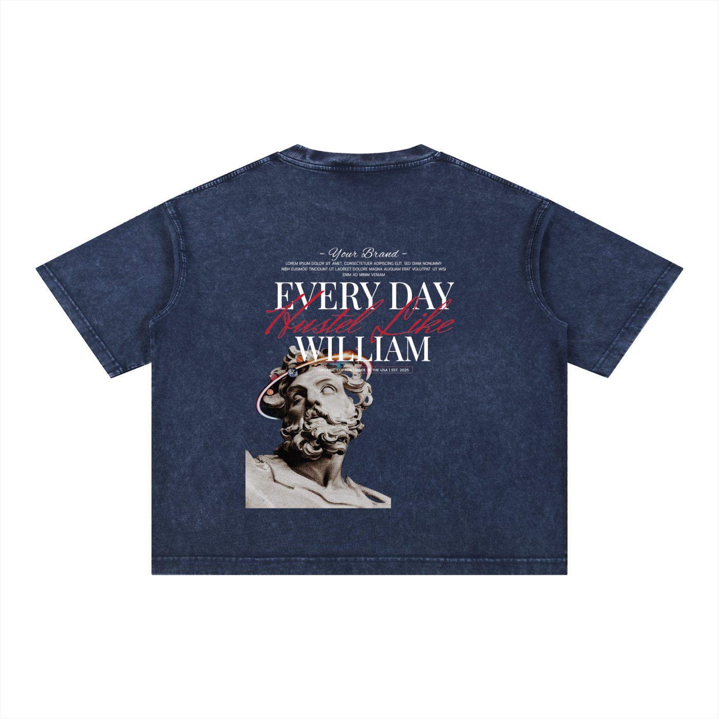 Mineral Wash Boxy Cotton T-Shirt