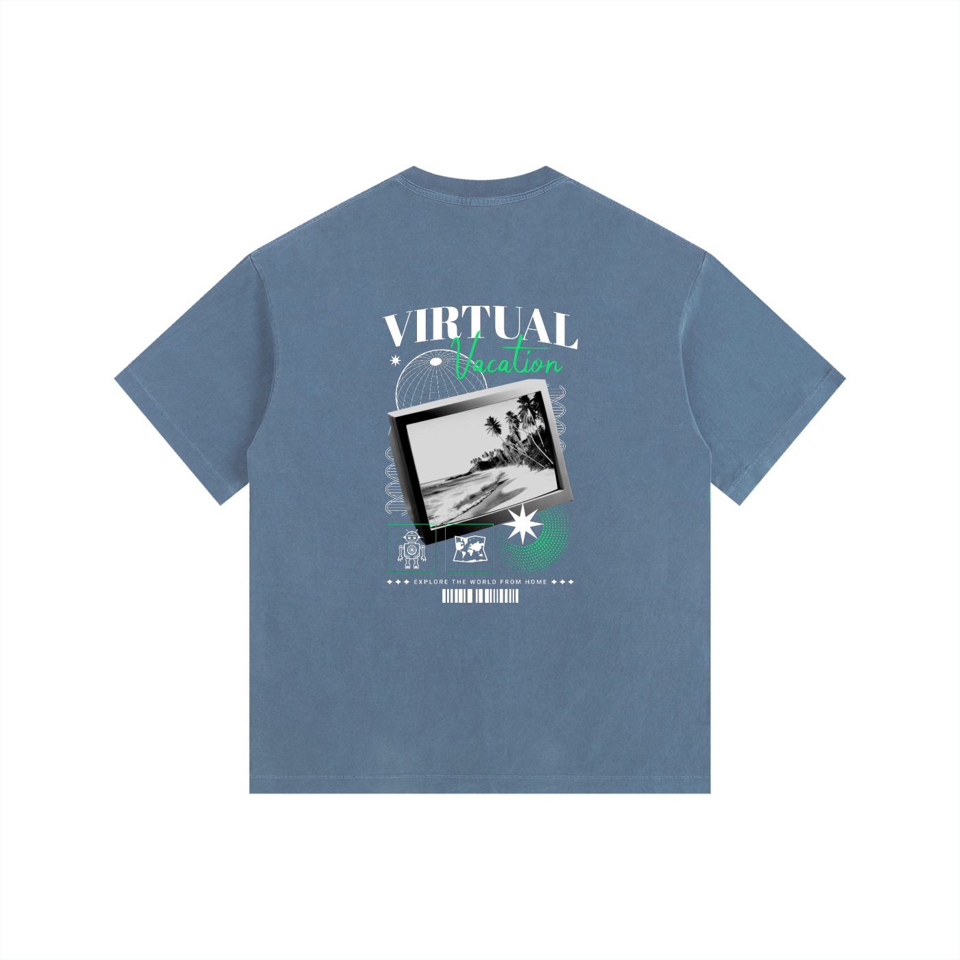 Vintage Washed Oversized Cotton T-Shirt