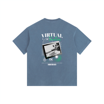 Vintage Washed Oversized Cotton T-Shirt