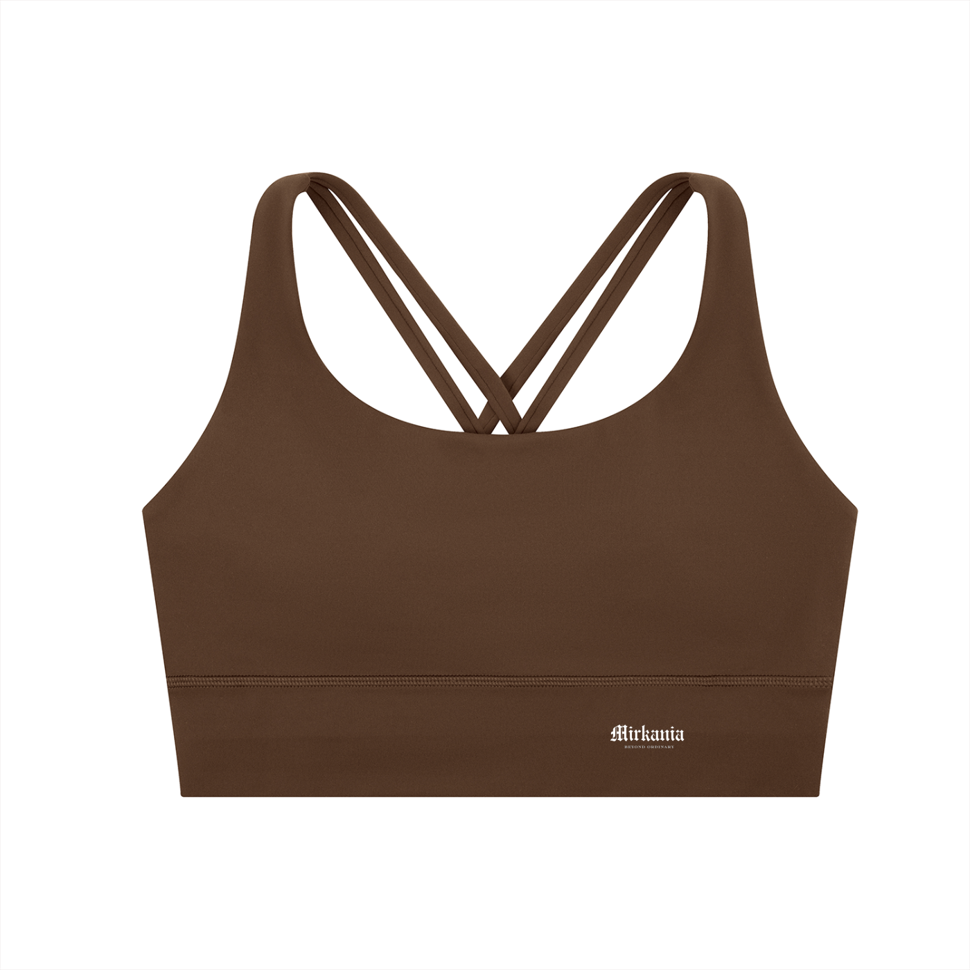 ODMPOD strappy criss-cross sports bra with adjustable straps and supportive design, ideal for workout and active wear.