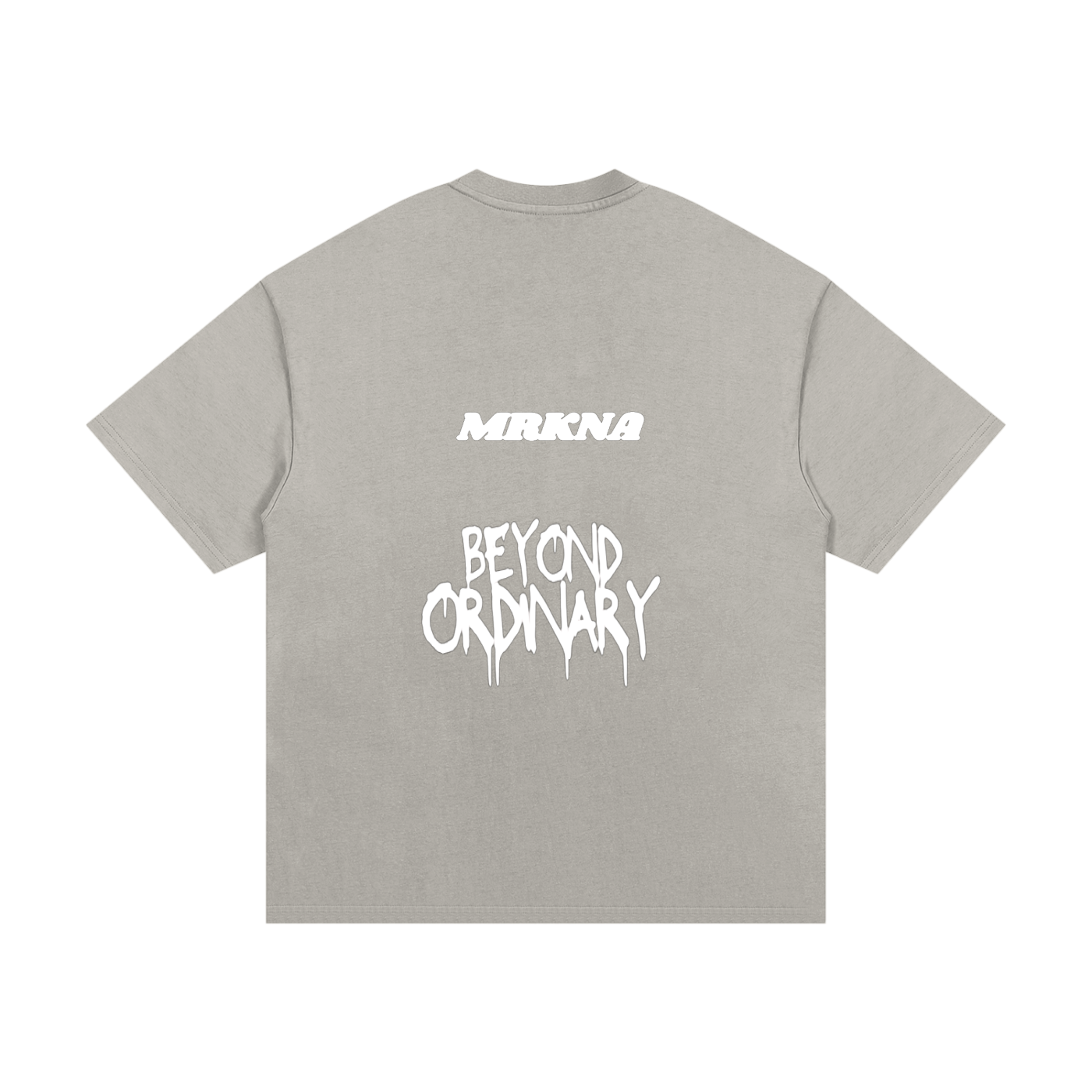 ODMPOD Essential Heavyweight Cotton T-Shirt, close-up of classic fit, soft fabric, and durable construction in neutral color