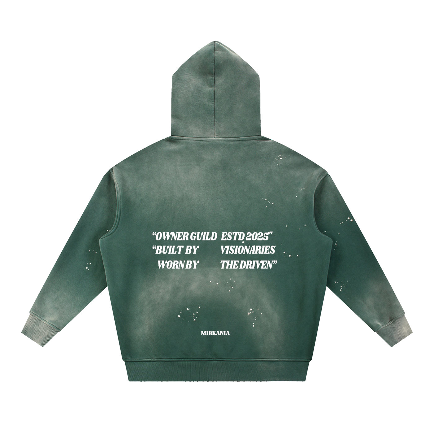 Vintage washed frayed fleece hoodie from ODMPOD with a cozy, relaxed fit and distressed detailing.