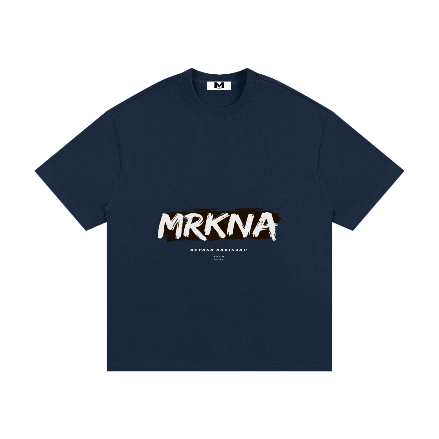 ODMPOD Essential Heavyweight Cotton T-Shirt, front view showing classic fit and soft white fabric.