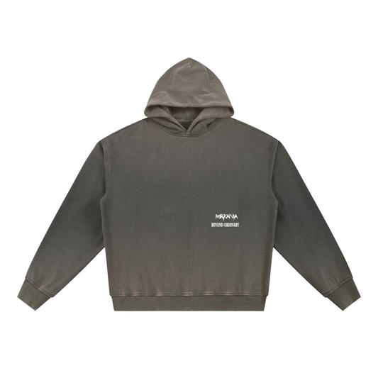 Vintage Washed Gradient Fleece Hoodie