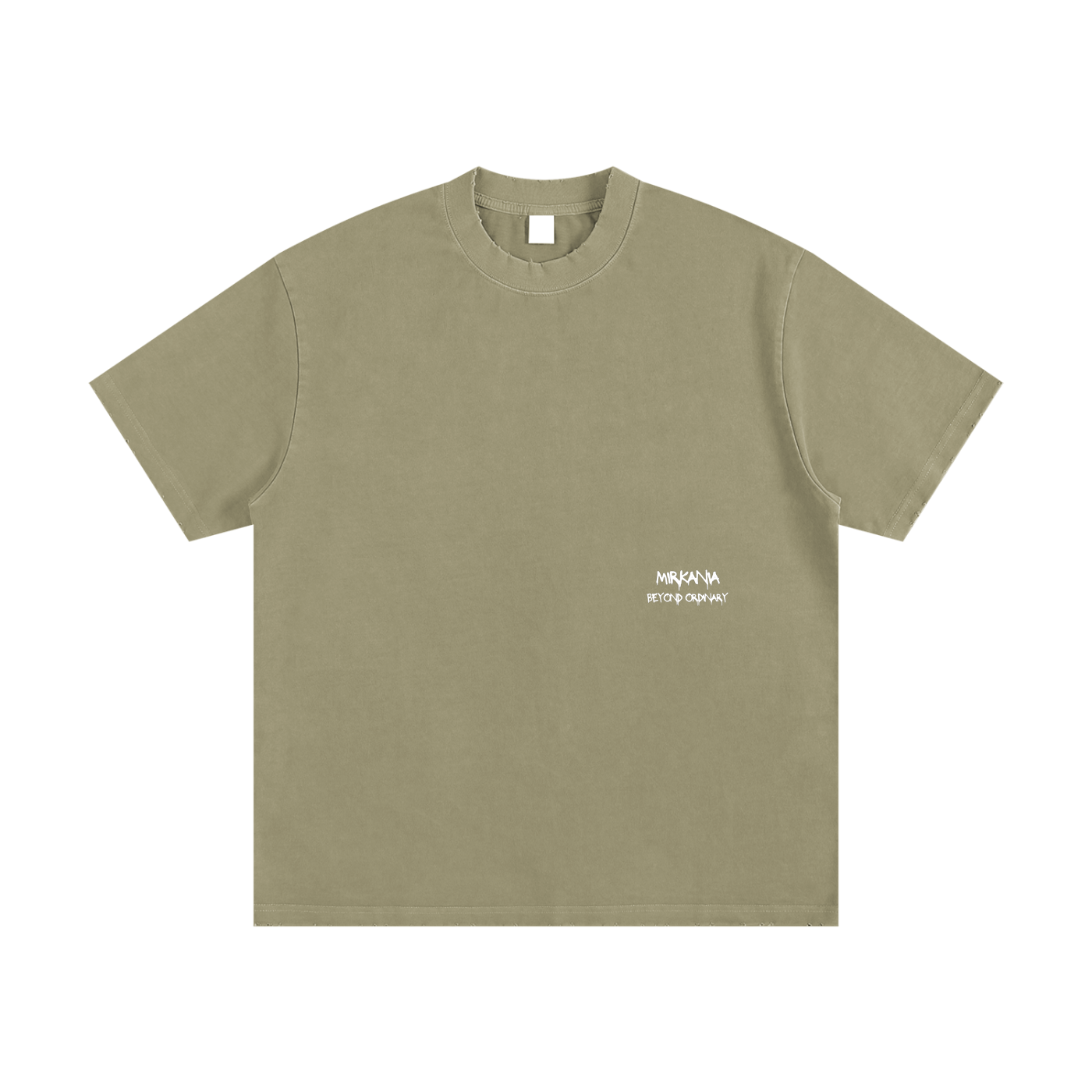 Heavyweight Vintage Washed Frayed T-Shirt