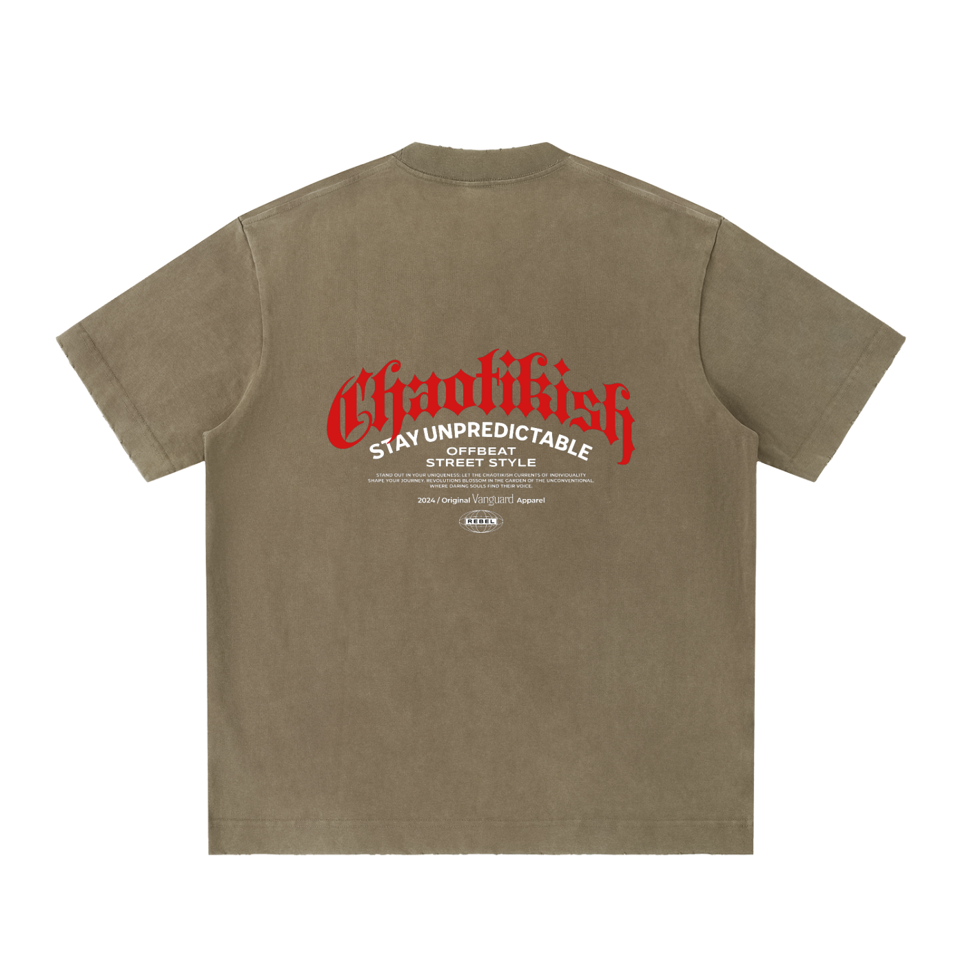 Heavyweight Vintage Washed Frayed T-Shirt
