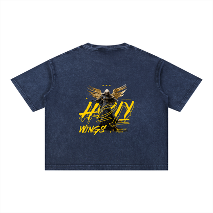 Mineral Wash Boxy Cotton T-Shirt