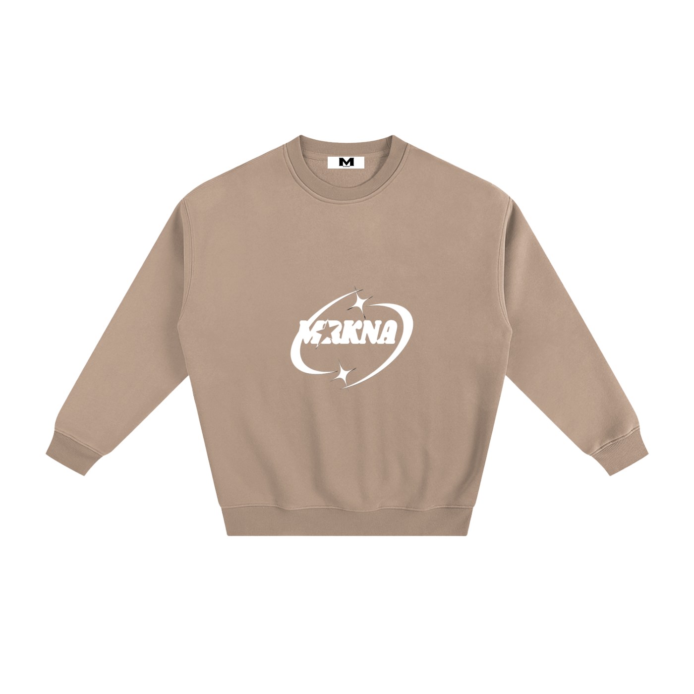 ODMPOD fleeced sweatshirt showing a cozy, soft fabric with a relaxed fit and ribbed cuffs, perfect for casual wear.