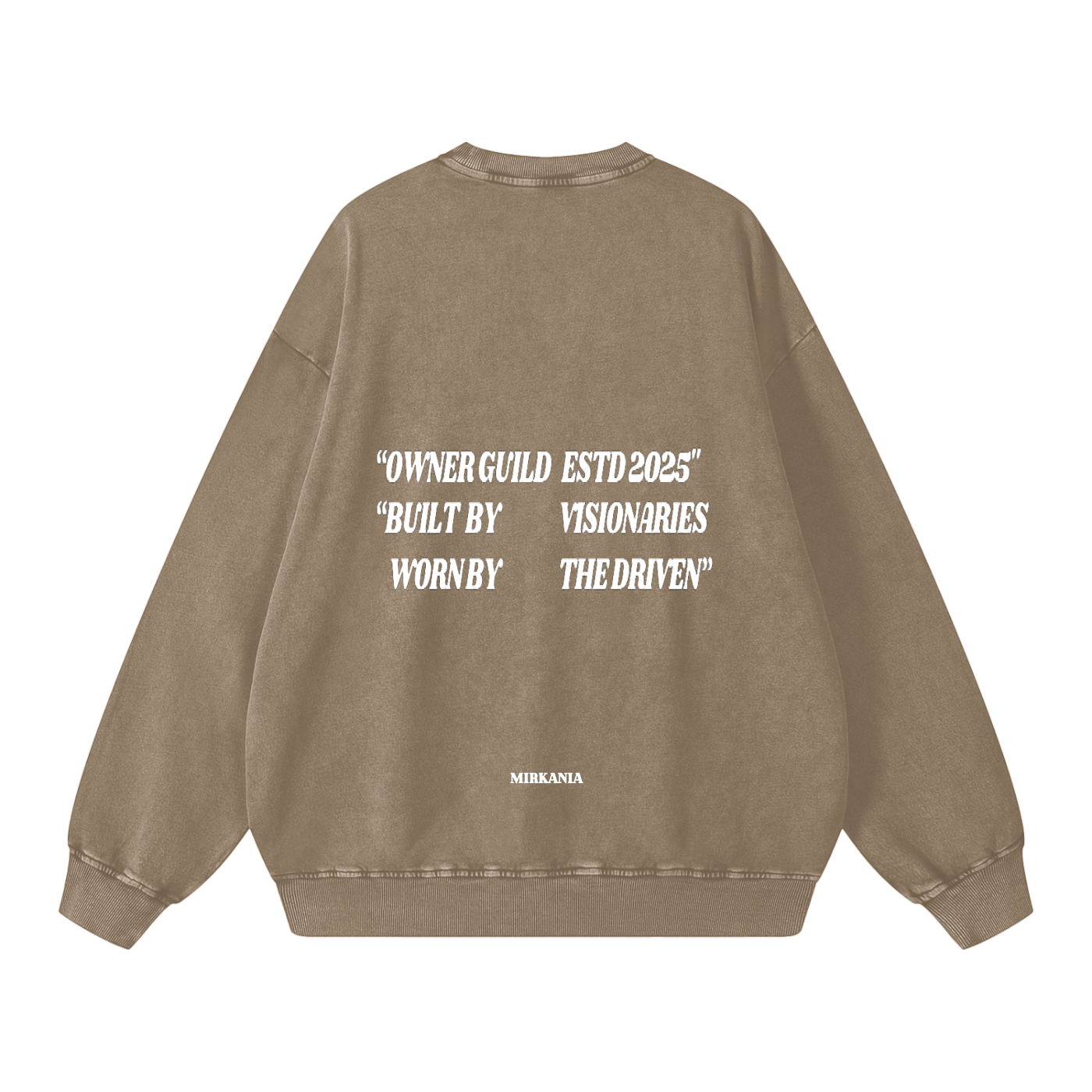 ODMPOD snow washed oversized sweatshirt in soft fabric, featuring a relaxed fit and casual style, displayed on a plain background.
