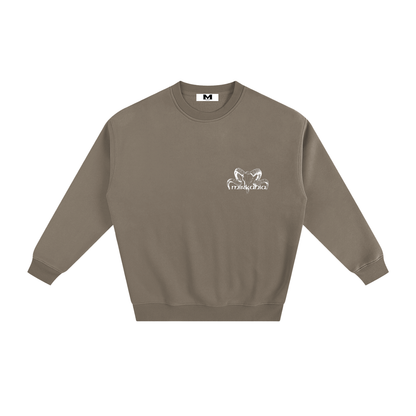 ODMPOD fleeced sweatshirt featuring a cozy, soft fleece fabric with a relaxed fit and stylish design.