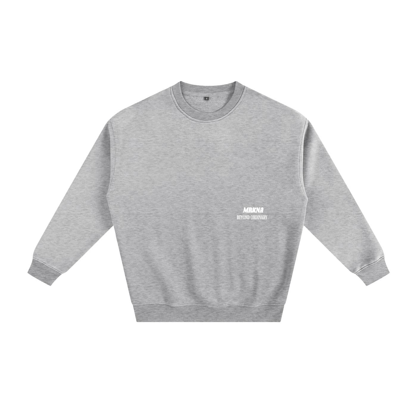 ODMPOD fleeced sweatshirt showing a cozy, soft fabric in a relaxed fit, perfect for casual wear and cold weather comfort.