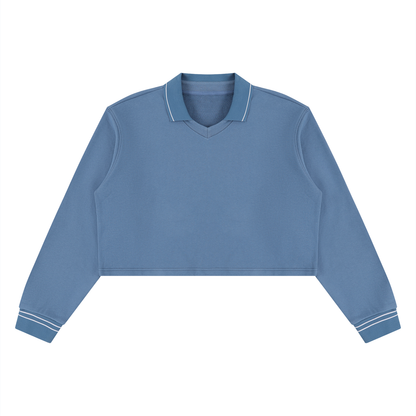 Women’s Crop Collared Sweatshirt