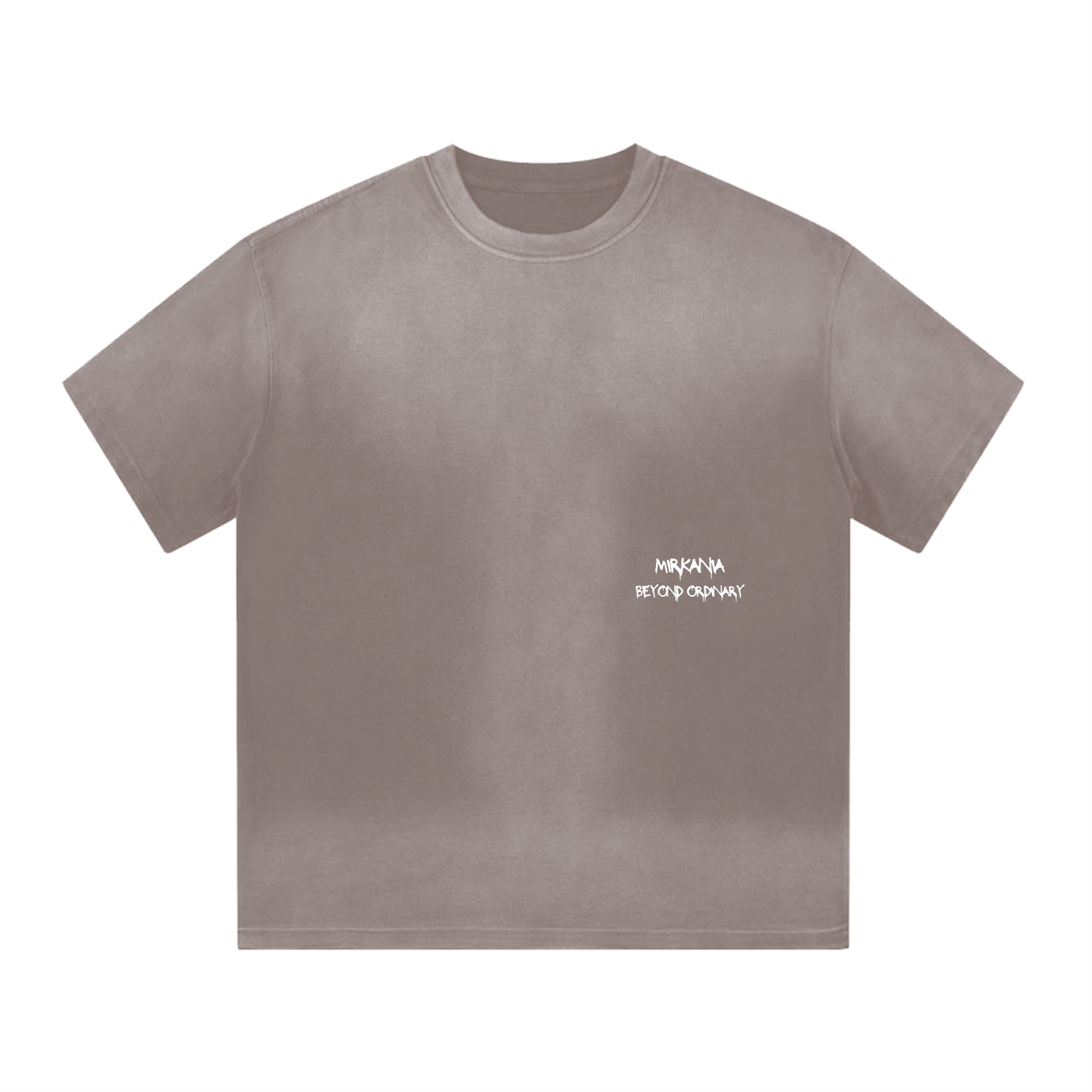ODMPOD "I" Shape Gradient Washed T-Shirt showing a soft, faded gradient design on a casual cotton t-shirt.