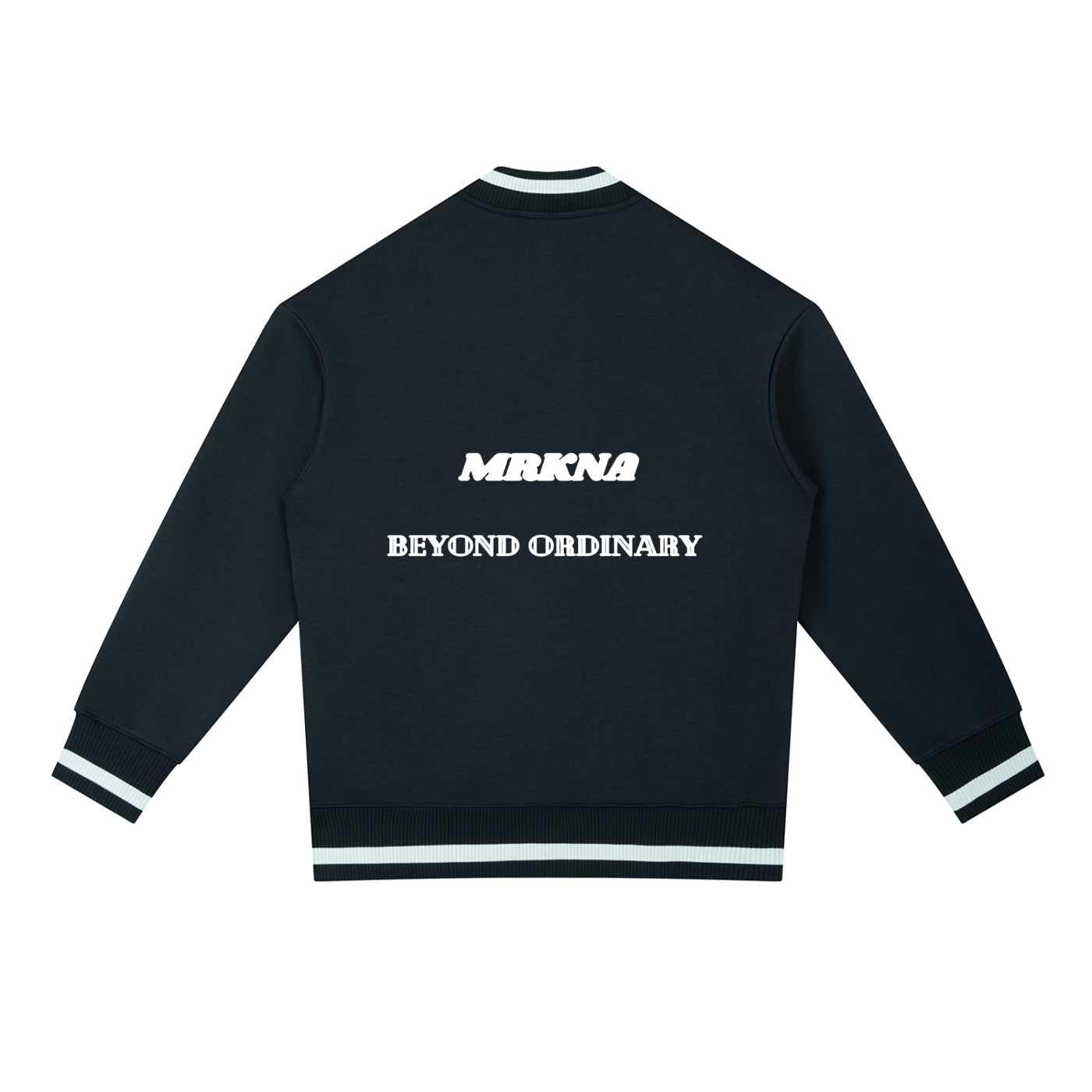 ODMPOD Contrast Piping Zip Bomber Jacket from Varsity Jacket Success with stylish design and color piping details.