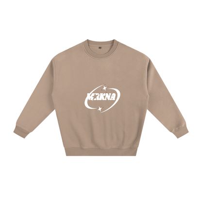ODMPOD fleeced sweatshirt showing a cozy, soft fabric with a relaxed fit and long sleeves, perfect for casual wear.