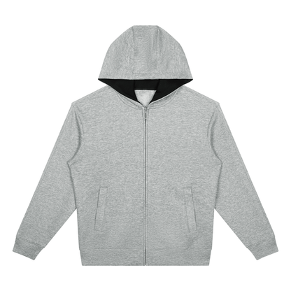 Unisex Drop Shoulder Full Zip Hoodie