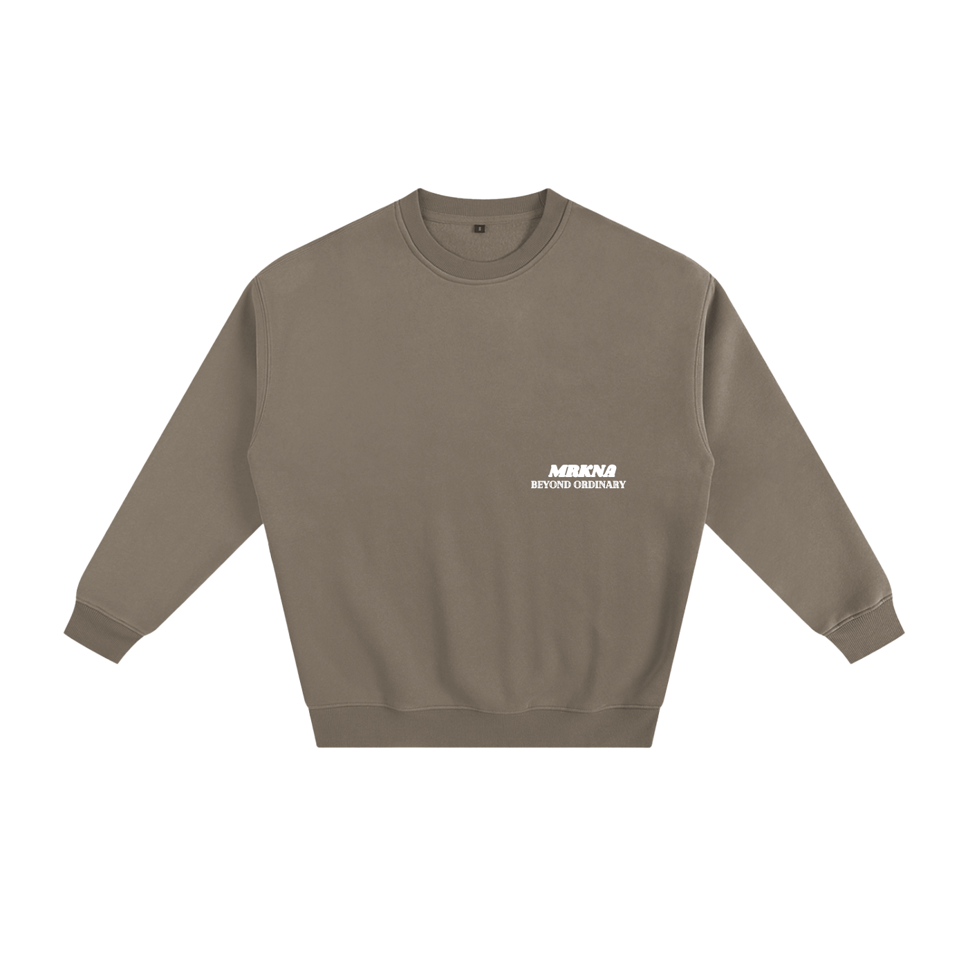 ODMPOD fleeced sweatshirt showing a cozy, soft fabric in a relaxed fit, perfect for casual wear.