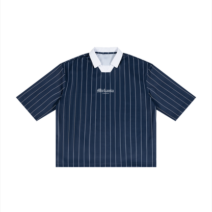 Unisex Pinstripe Collared Soccer Jersey