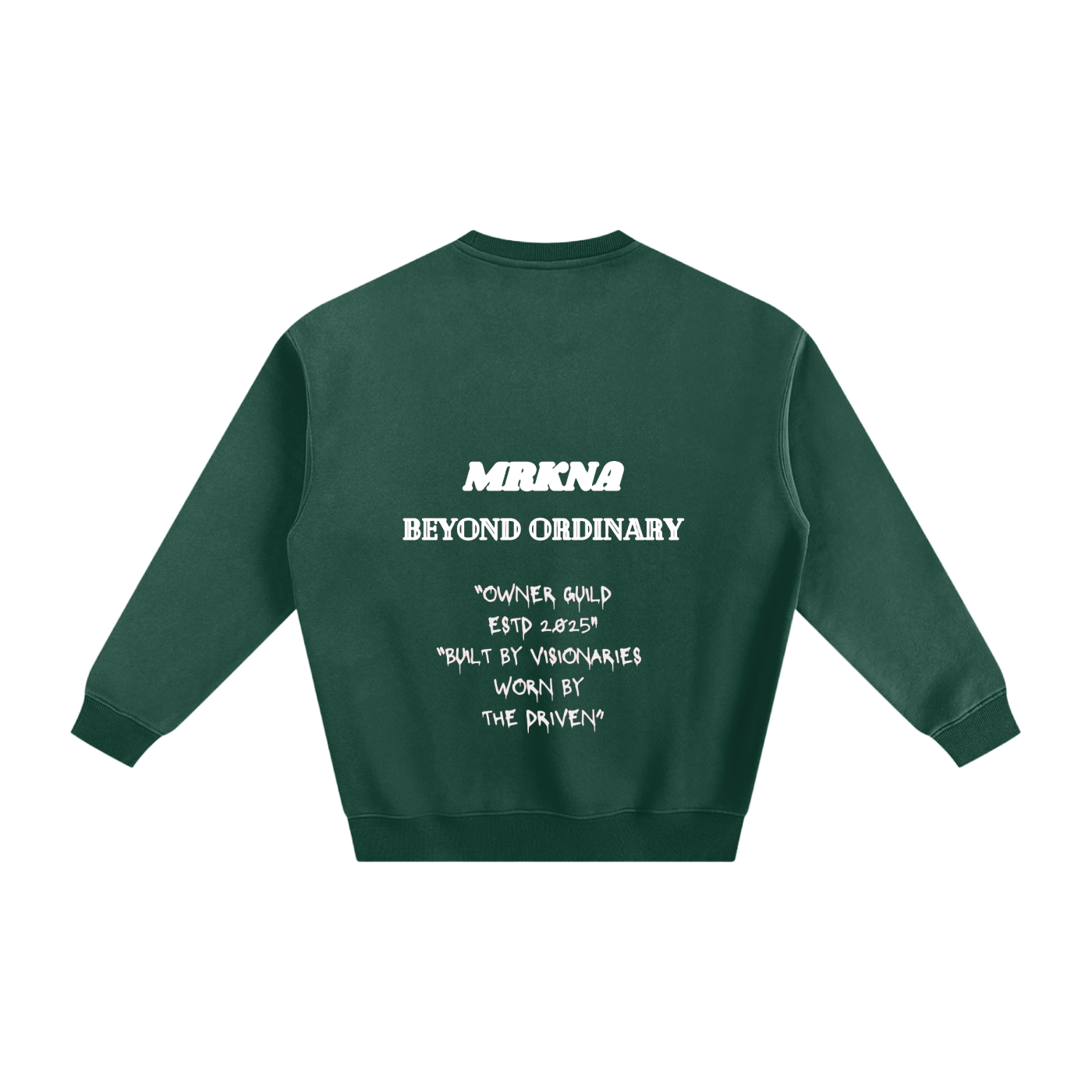 ODMPOD fleeced sweatshirt showing a cozy, soft fabric in a casual fit, with a round neckline and long sleeves.